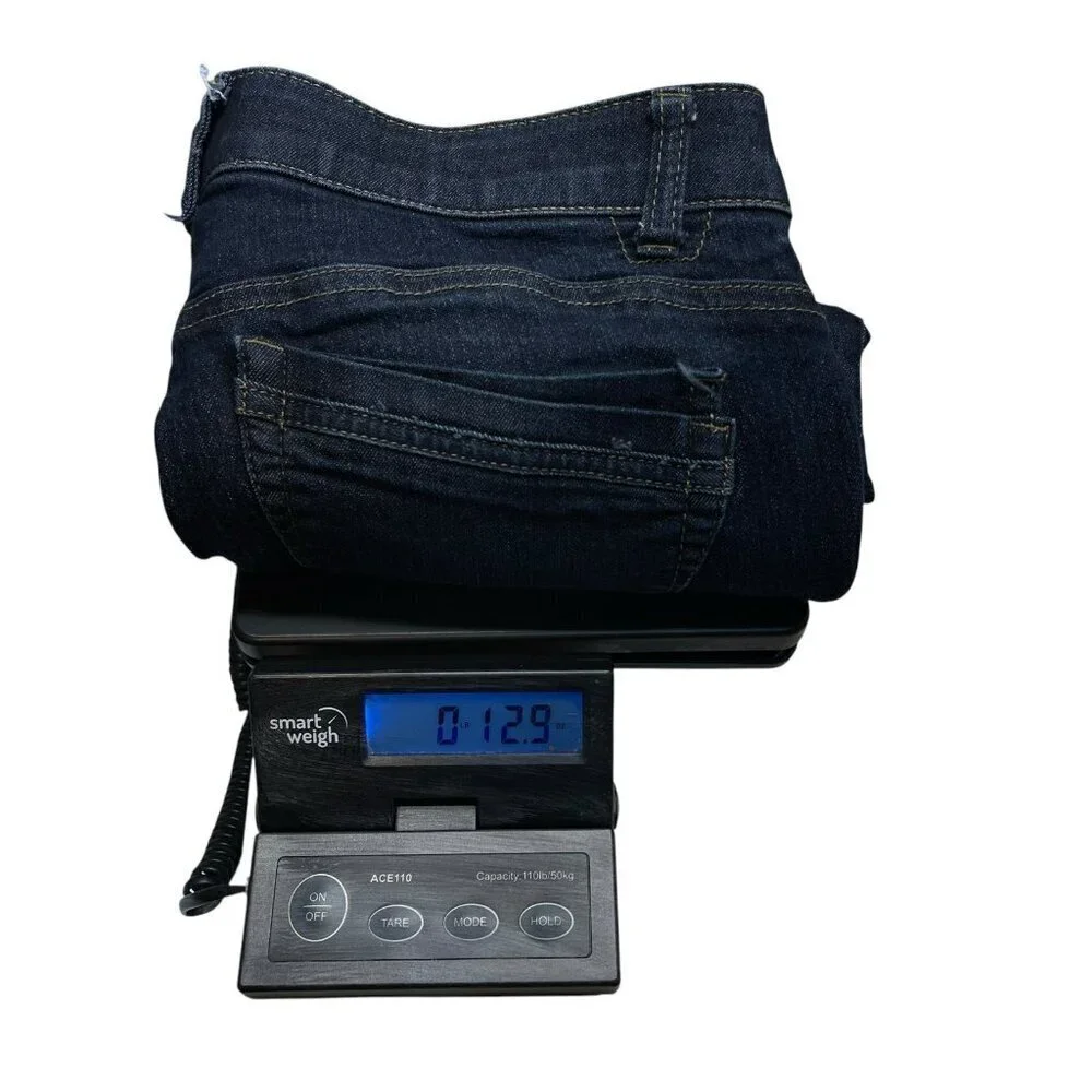 Democracy Womens Ab-solution Whiskered Bermuda Shorts Size 6 Dark Wash 14” - Picture 6 of 6